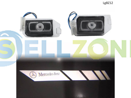 Φώτα με προτζέκτορα λογότυπου Mercedes-Benz για καθρέφτες - LgBZ12